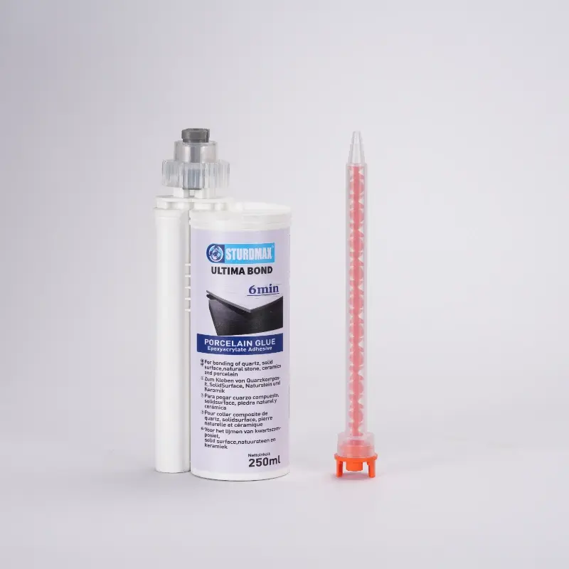 Proveedor de adhesivos para piedra sinterizada en cartucho de 250 ml